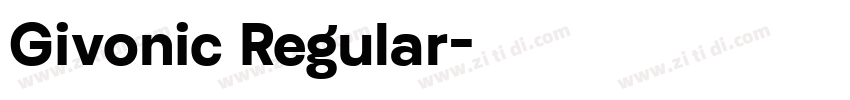 Givonic Regular字体转换